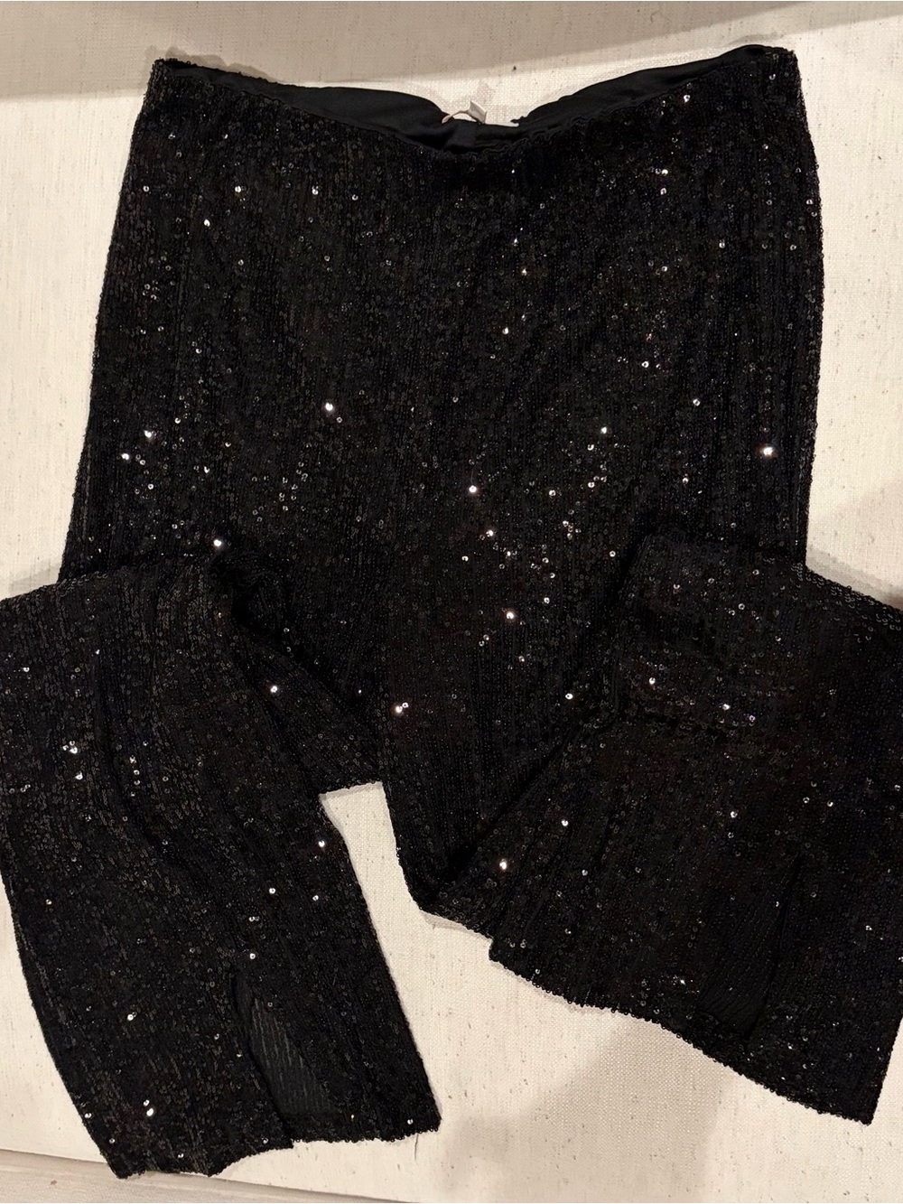 Black Sequins Pants